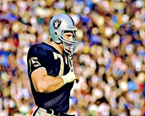 Howie Long GridironArt 8x10 art photo Los Angeles Oakland Raiders - Image 1 of 1