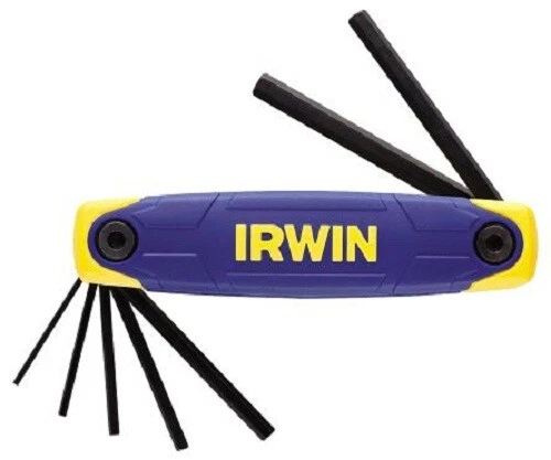 Irwin FOLDING HEX KEY SET 7-Pieces 2-8mm Metric, Black Oxide Chrome Finish - Image 1 of 1