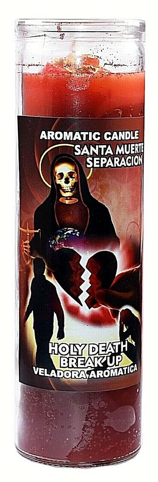 CANDLE COCKTAIL AROMATIC VELA HOLY DEATH BREAK UP- SANTA MUERTE SEPARACION - Image 1 of 1