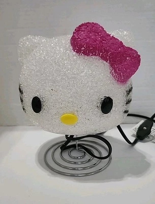 Lámpara de mesita de noche Hello Kitty o luz nocturna resorte/bobblehead fondo brillo Foto 1 de 4