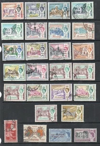 BERMUDA 93 stamps Mainly V.F. U. as shown on 4 Scans Very Good Quality 1 FDC - Picture 1 of 1