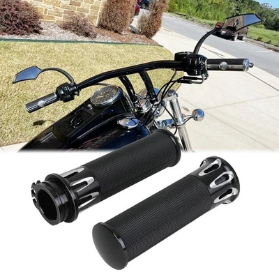 1-дюймовые рукоятки руля с дросселем для Harley FXSTC Softail FXSTB Night Train - Изображение 1 из 4