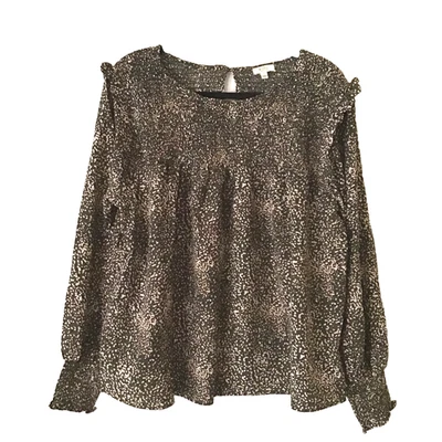 Pulôver feminino Kori America tamanho L verde escuro multicolorido salpicado - Imagem 1 de 4