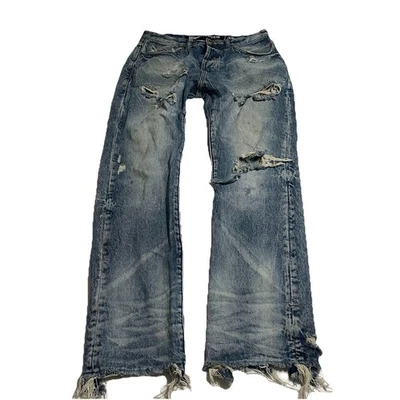 Мужские джинсы Billionaire Boys Club Distress Destroyed размер 32x30 брызги краски - Изображение 1 из 4