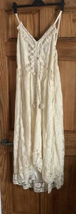 Unbranded Lace  Boho /Festival Cream maxi Dress -Size 2XL (18)-New Without Tags - Picture 1 of 5