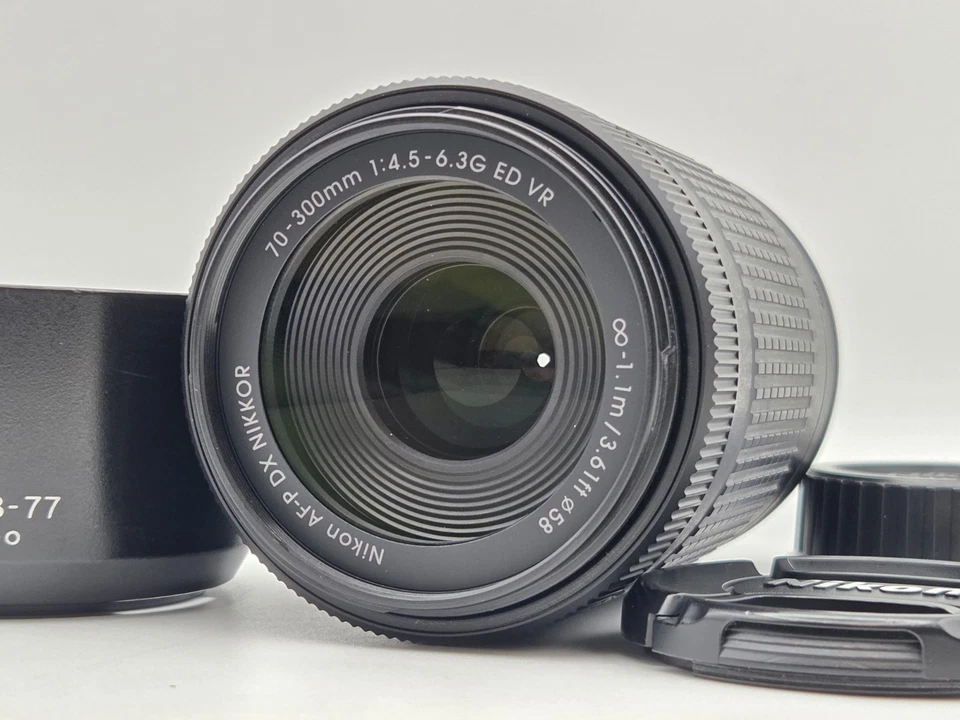 [NEAR MINT] NIKON AF-P DX NIKKOR 70-300mm f/4.5-6.3 G ED VR Telephoto Lens Japan - Image 1 of 4