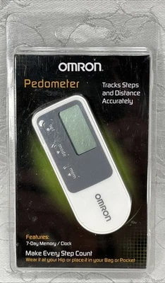 Omron Pedometer HJ-320 Steps & Distance Tri Axis 7 Day Memory Clock NEW - Image 1 of 3