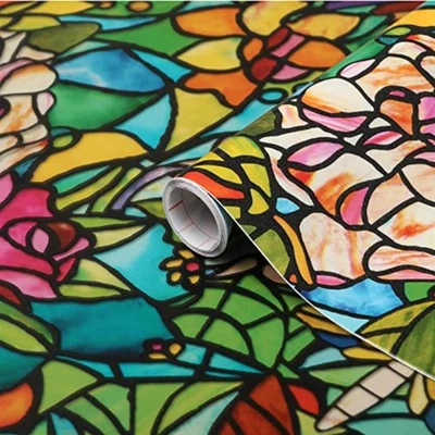 d-c-fix Klebefolie Tulia Bunt Fensterfolie Selbstklebend Dekor 200 x 45 cm - Bild 1 von 4