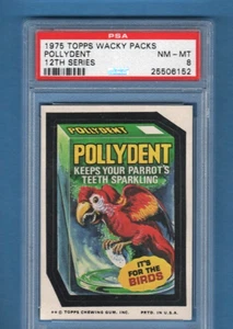 WACKY PACKAGES 1975 SERIES 12 POLLYDENT PSA 8 NMMT TOUGH! - Picture 1 of 1
