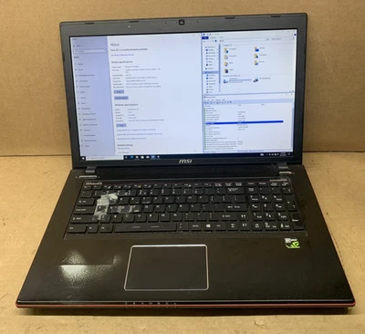 MSI MS-1759, Intel i7-4200H@2.8GHz, 8GB RAM, 1TB HDD, Win10P, GeForce GTX 860M Foto 1 de 4