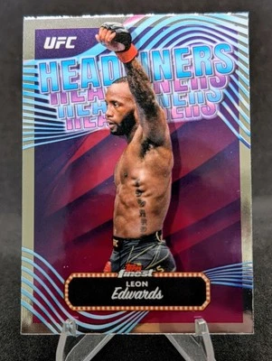 2024 Topps Finest UFC - Headliners Leon Edwards #HDL-4 - Image 1 of 2
