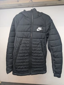 Nike Padded Long Puffer Coat - Women's Size XS - Black - Picture 1 of 13