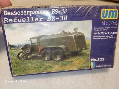 Camión de reabastecimiento EM Uniomodels Segunda Guerra Mundial Russian Gaz AAA BZ-38 1/72 #323 Foto 1 de 2