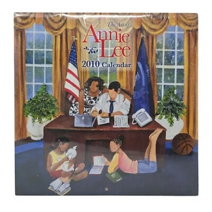 The Art of Annie Lee 2010 Calendar Obama Family Cover Barack Shades of Color New - Picture 1 of 10