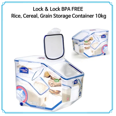 Lock & Lock BPA FREE Rice, Cereal, Grain Storage Container  10kg - Image 1 of 4
