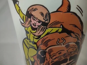 RARE 1975 CRYSTAL & LOCKJAW of the INHUMANS ~7 ELEVEN CUP~JACK KIRBY ART~NMINT!! - Picture 1 of 12