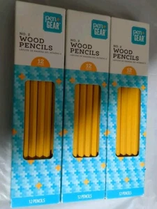 Paquete de 3 - Pen Gear No. 2 lápices de madera. Pack 12 Ct Nuevo. - Imagen 1 de 2