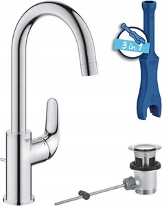 F27 Waschtischarmatur GROHE Swift QuickFix 24330001 L 331 mm Chrom - Bild 1 von 9