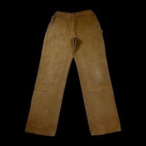 Carhartt Carpenter Pants Mens Size  30x32 Canvas Tan Knee Workwear
