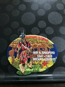 OA WICHITA LODGE 35 DON A. BRADFORD 1947-1995 NOAC FUNDRAISER PATCH - Bild 1 von 1