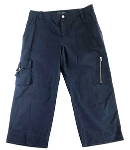 Lauren Active by Ralph Lauren Womens Capris Cargo Pants Size 6 Straight Leg - Picture 1 of 14