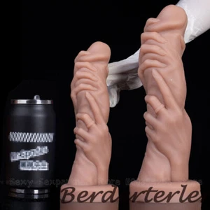 Hand-Catching Dildo Huge Fist Anal Dilator ButtPlug Dick Realistic Penis Sex Toy - Picture 1 of 20