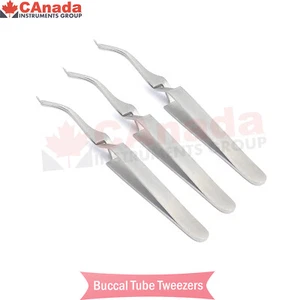 3 Dental Reverse Action Buccal Tube Tweezers Ortho Brackets Holder Placer - Picture 1 of 2