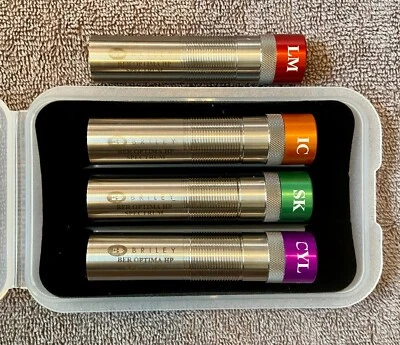 SET OF 4 BRILEY SPECTRUM BERETTA OPTIMA HP CHOKE TUBES WITH CASE