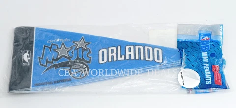 NEW Set of 8 Officially Licensed NBA Orlando Magic 4" x 9" Felt Mini Pennants Cover
