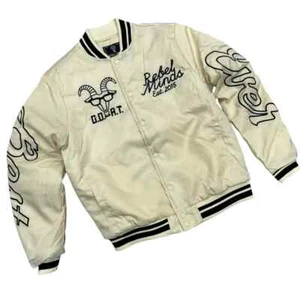 REBEL MINDS (MENS) CREAM G.O.A.T JACKET - Picture 1 of 5