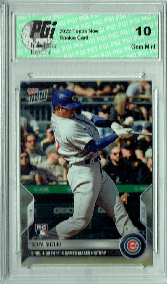 Seiya Suzuki 2022 Topps Now #40 Print Run: 4,592 Rookie Card PGI 10 - Image 1 of 1