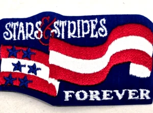 Parche USA Stars & Stripes Forever rojo blanco y azul 3 3/8" (B25) - Imagen 1 de 4