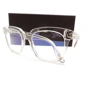 Tom Ford TF 5537 072 52m Transparent Pink Blau Block Neu Original Rahmen - Bild 1 von 4