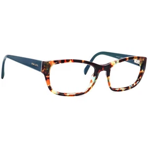 Prada Eyeglasses VPR 18C NAG-1O1 Spotted Blue Havana Square Italy 54[]18 135 - Afbeelding 1 van 6