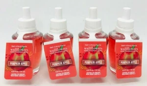 4 Bath & Body Works Pumpkin Apple Fragrance oil Wallflower Bulb Refill  - Picture 1 of 3