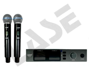 LASE 200-Channel Wireless Microphones System, Dual UHF Metal Cordless Mic Set - Picture 1 of 7