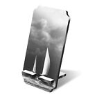 1x 5mm MDF Phone Stand BW - Sailing Boat Storm Ocean Sea #38285