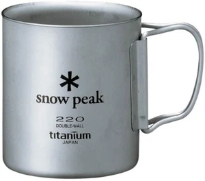 Snow Peak Double Wall 220 Titanium Cup From Japan - Picture 1 of 5