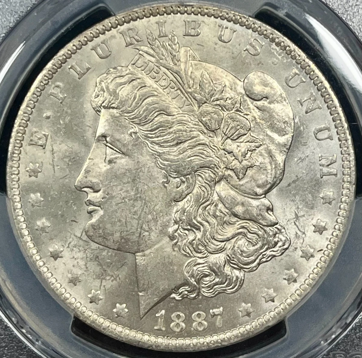 ☆世界TOP最高鑑定PCGSMS61 世界に『2枚のみ』です。 MS 61 Graded 1887