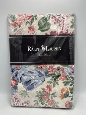 VTG Ralph Lauren Allison Fabric Tablecloth Floral 84" X 60" New - 2 Available - Image 1 of 4