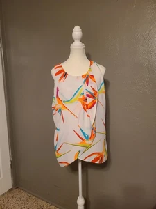 Worthinton Colorful Sleeveless Women's Top EUC Large - Picture 1 of 9