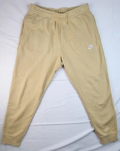 Vintage Nike Jogginghose Sweatpants Herren Large hellbraun 3 Taschen bestickt Swoosh - Bild 1 von 9