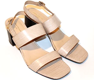 Zapatos Ann Taylor para mujer de 8,5 M de tacón ancho con cordones color tostado cocodrilo imitación cuero - Imagen 1 de 6