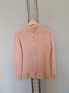 Cárdigan suéter mujer 100 % cachemir cachemir rosa talla 40/42? - Imagen 1 de 7