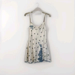 Y2K Victoria’s Secret Slip Angels blau Blumen Large  - Bild 1 von 5