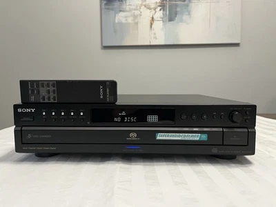 VTG Sony SCD-CE595 Super Audio CD Player WORKS TESTED 5 CD Carousel With Remote - Image 1 of 4