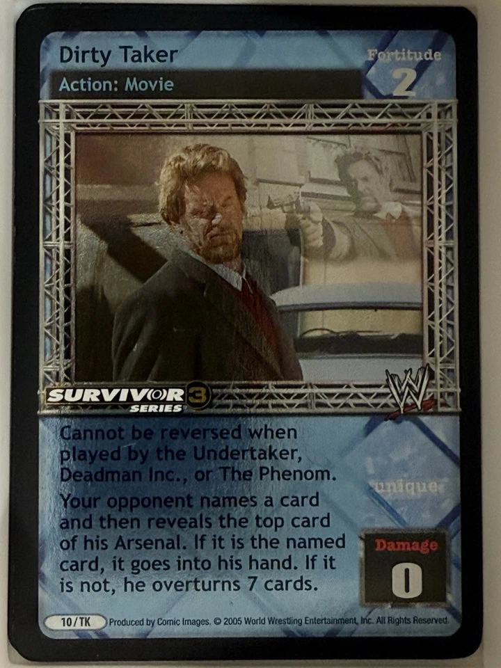 WWE WWF Raw Deal Dirty Taker Rare Prize Card Foil - Image 1 of 1