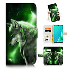 ( For Samsung S10+ / S10 Plus ) Flip Case Cover AJ24348 Wolf