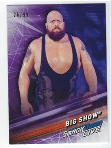 THE BIG SHOW 2019 TOPPS WWE SMACKDOWN PURPLE PARALLEL /99 - Picture 1 of 1