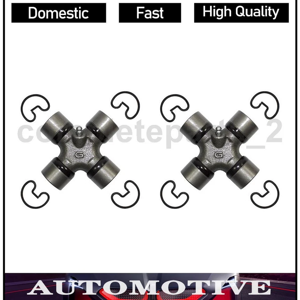 2 Rear Shaft All Joints Universal Joint Fits 1994 1995 1999 GMC C2500 Suburban - Image 1 of 3